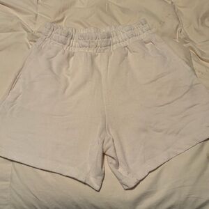 Women's Soft Cream Athletic Shorts